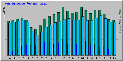 Hourly usage for May 2021