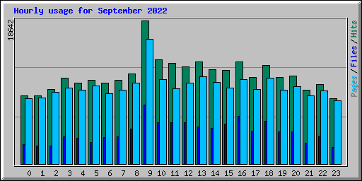 Hourly usage for September 2022