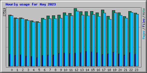 Hourly usage for May 2023